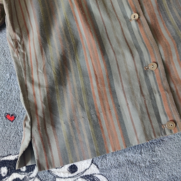 Vintage Boxy Button-back striped top - Picture 4 of 4